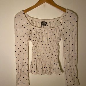 Reformation Polka Dot Blouse Size XS